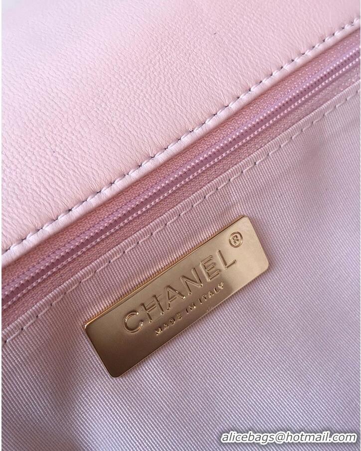 Shop Discount CHANEL Original Lambskin 19 Flap Bag AS1160 AS1161 light Pink