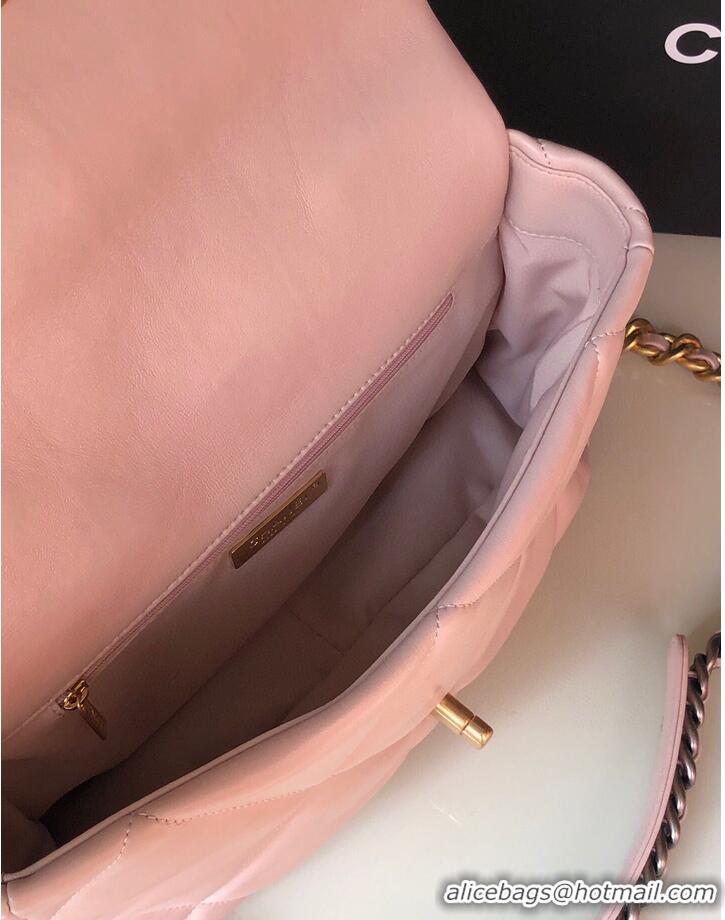 Shop Discount CHANEL Original Lambskin 19 Flap Bag AS1160 AS1161 light Pink