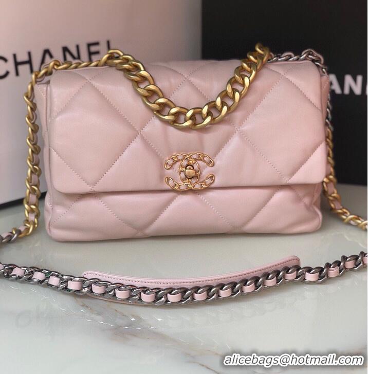 Shop Discount CHANEL Original Lambskin 19 Flap Bag AS1160 AS1161 light Pink