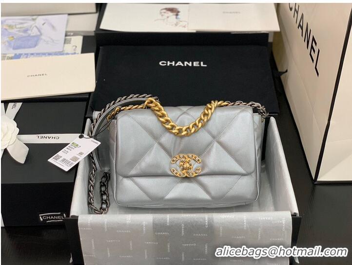 Good Product CHANEL Original Lambskin 19 Flap Bag AS1160 AS1161 Silver