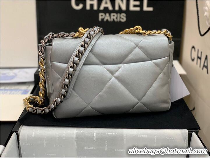 Good Product CHANEL Original Lambskin 19 Flap Bag AS1160 AS1161 Silver