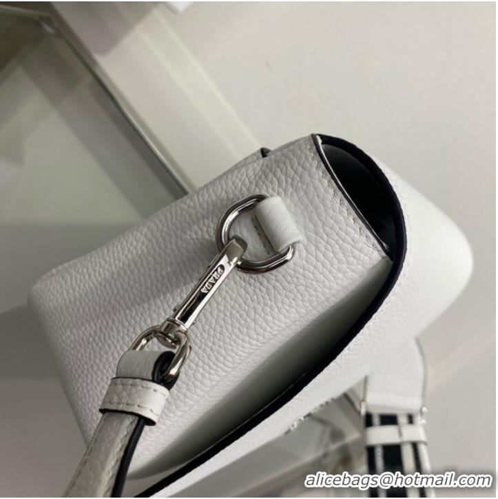 Buy New Grade Prada Leather bag with shoulder strap 1BD314 white