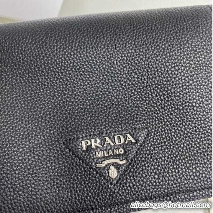 Buy Inexpensive Prada Leather bag with shoulder strap 1BD314 black