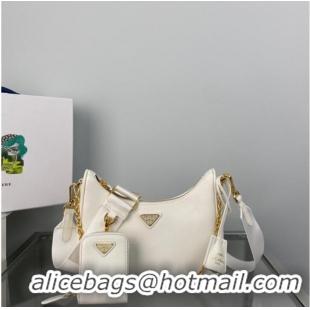 Promotional Prada Re-Edition 2005 Saffiano shoulder bag 1BH204 white