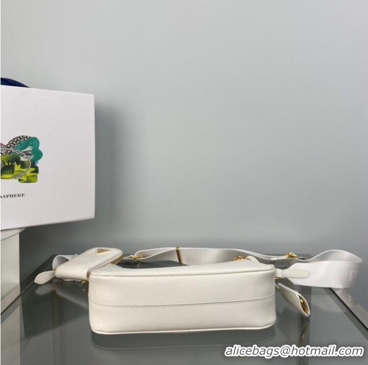 Promotional Prada Re-Edition 2005 Saffiano shoulder bag 1BH204 white