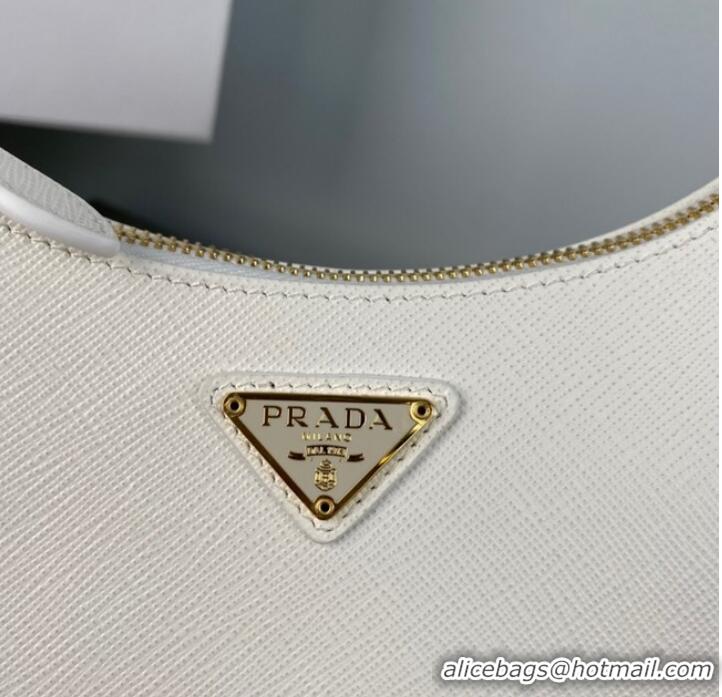 Promotional Prada Re-Edition 2005 Saffiano shoulder bag 1BH204 white