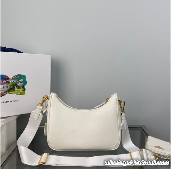 Promotional Prada Re-Edition 2005 Saffiano shoulder bag 1BH204 white