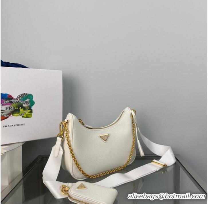 Promotional Prada Re-Edition 2005 Saffiano shoulder bag 1BH204 white