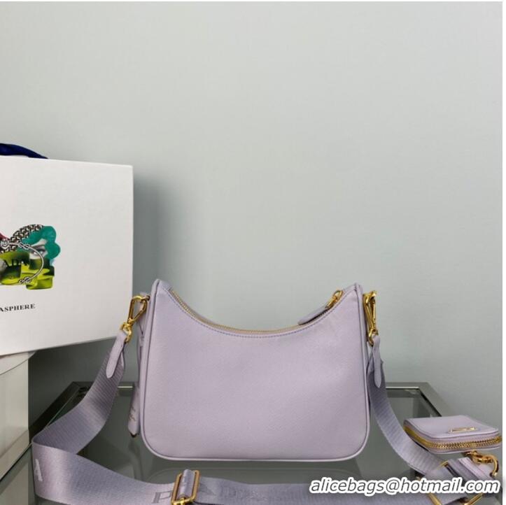 Famous Brand Prada Re-Edition 2005 Saffiano shoulder bag 1BH204 Lavender