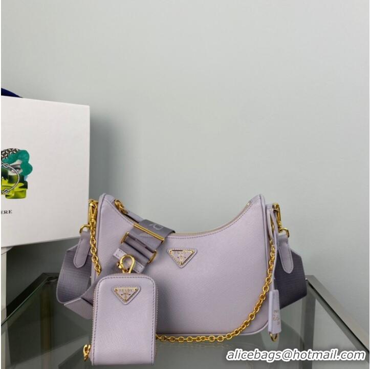 Famous Brand Prada Re-Edition 2005 Saffiano shoulder bag 1BH204 Lavender