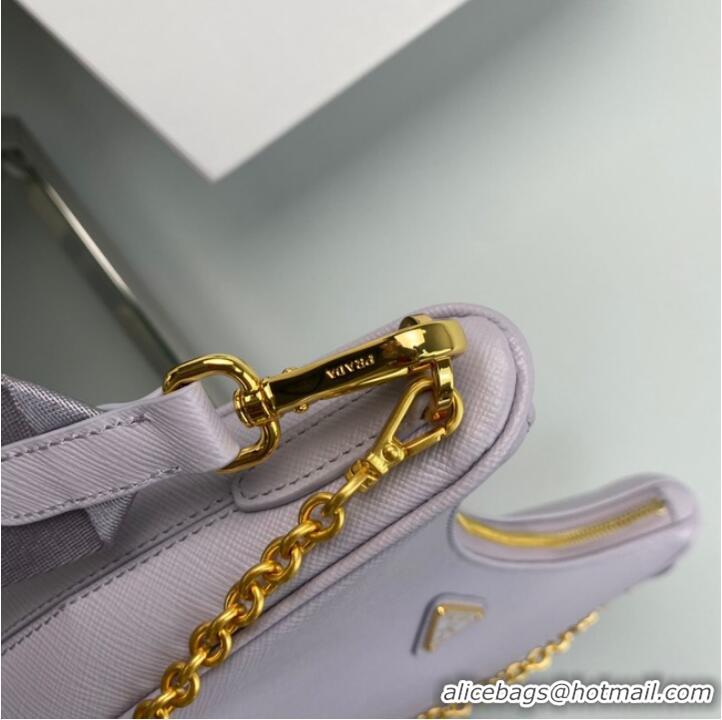 Famous Brand Prada Re-Edition 2005 Saffiano shoulder bag 1BH204 Lavender