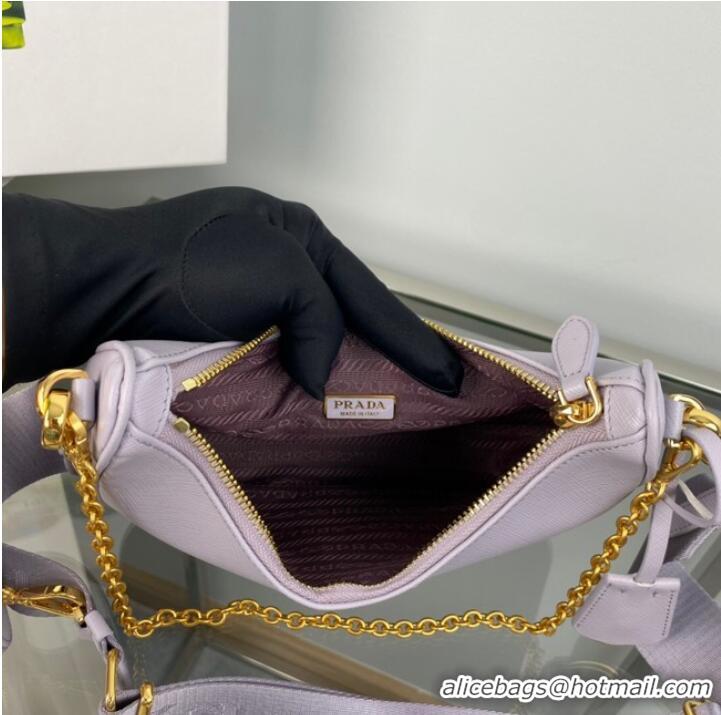 Famous Brand Prada Re-Edition 2005 Saffiano shoulder bag 1BH204 Lavender