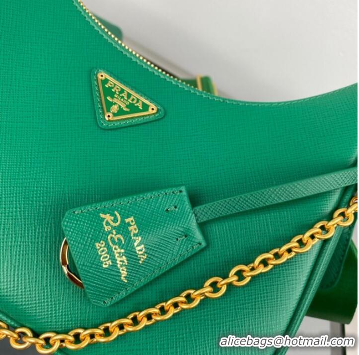 Promotional Prada Re-Edition 2005 Saffiano shoulder bag 1BH204 green