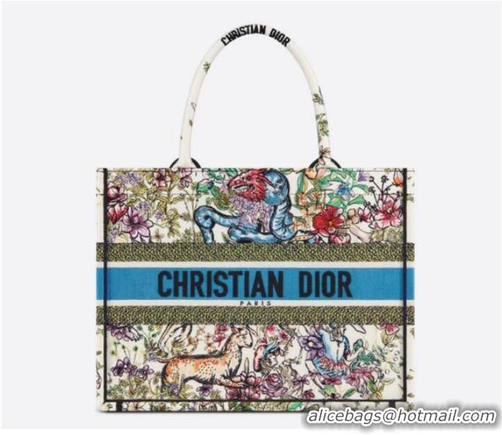 Unique Discount MEDIUM DIOR BOOK TOTE Latte D-Constellation Embroidery M1296ZRUV-4