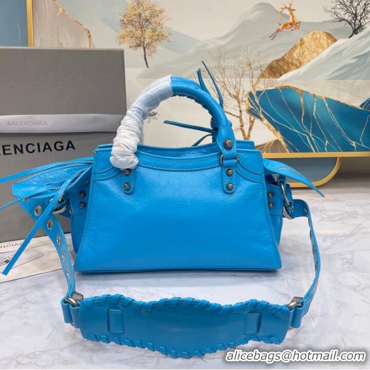 Inexpensive Balenciaga NEO CAGOLE XS HANDBAG 05812 blue