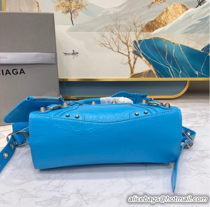 Inexpensive Balenciaga NEO CAGOLE XS HANDBAG 05812 blue