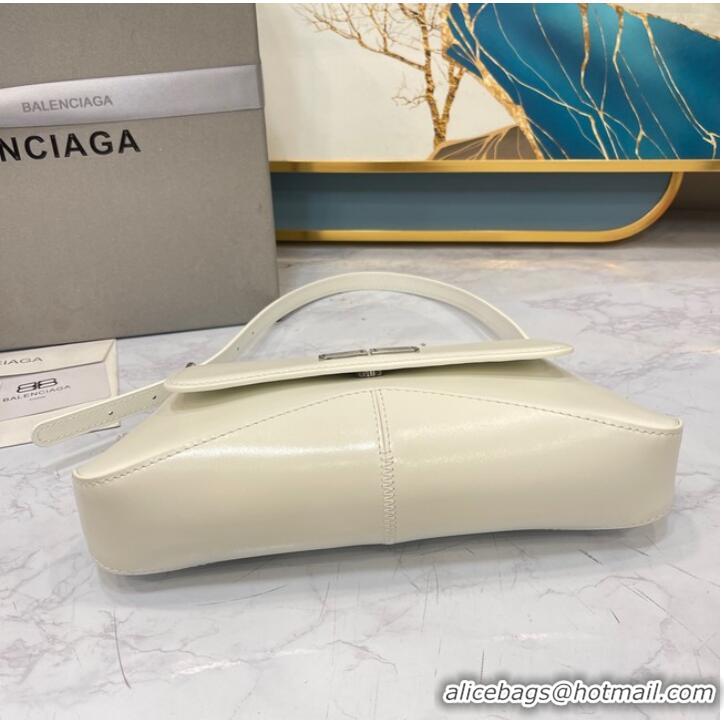 Particularly Recommended Balenciaga HOURGLASS SMALL TOP HANDLE BAG 6008 white