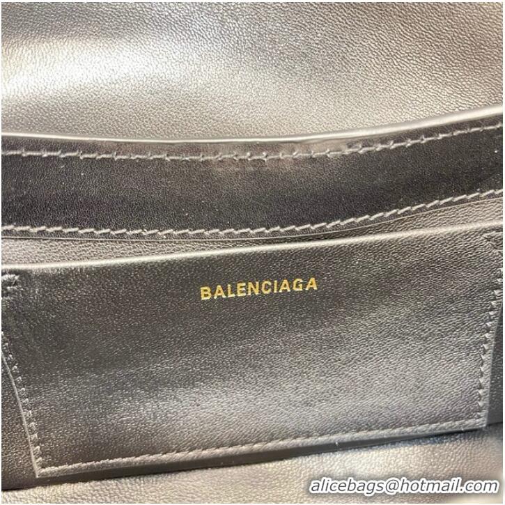 Grade Quality Balenciaga HOURGLASS SMALL TOP HANDLE BAG 6008 black