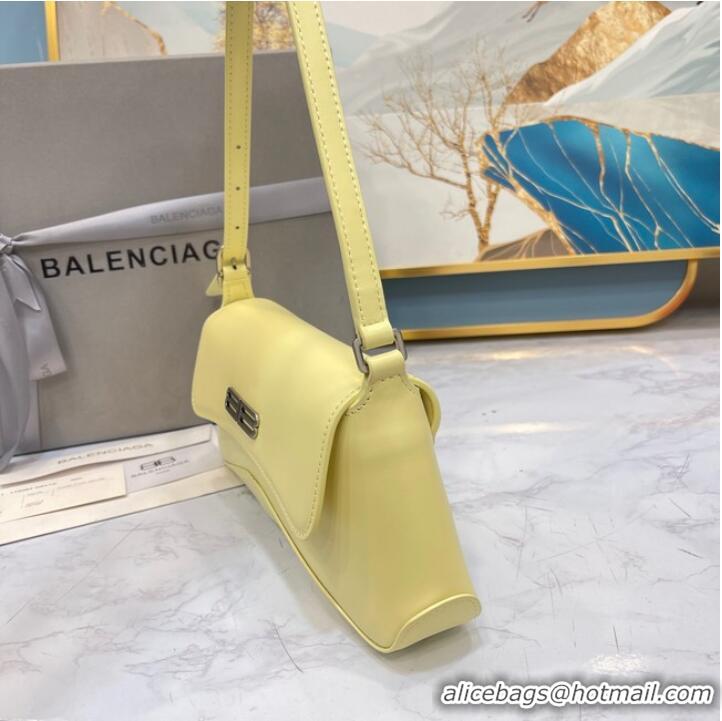 AAAAA Discount Balenciaga HOURGLASS SMALL TOP HANDLE BAG 6008 yellow