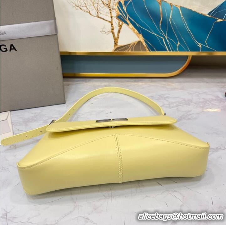 AAAAA Discount Balenciaga HOURGLASS SMALL TOP HANDLE BAG 6008 yellow