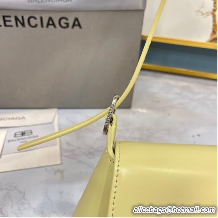 AAAAA Discount Balenciaga HOURGLASS SMALL TOP HANDLE BAG 6008 yellow