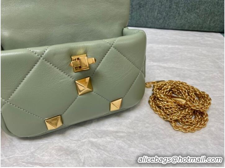 Reasonable Price VALENTINO GARAVANI ROMAN STUD Small sheepskin bag 1W2B0L04 light green