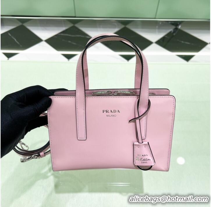 New Style Prada Re-Edition 1995 brushed-leather small shoulder bag 1BA357 pink