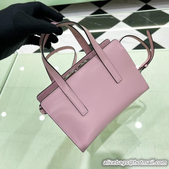 New Style Prada Re-Edition 1995 brushed-leather small shoulder bag 1BA357 pink