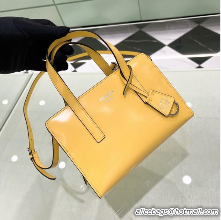 Super Quality Prada Re-Edition 1995 brushed-leather small shoulder bag 1BA357 yellow