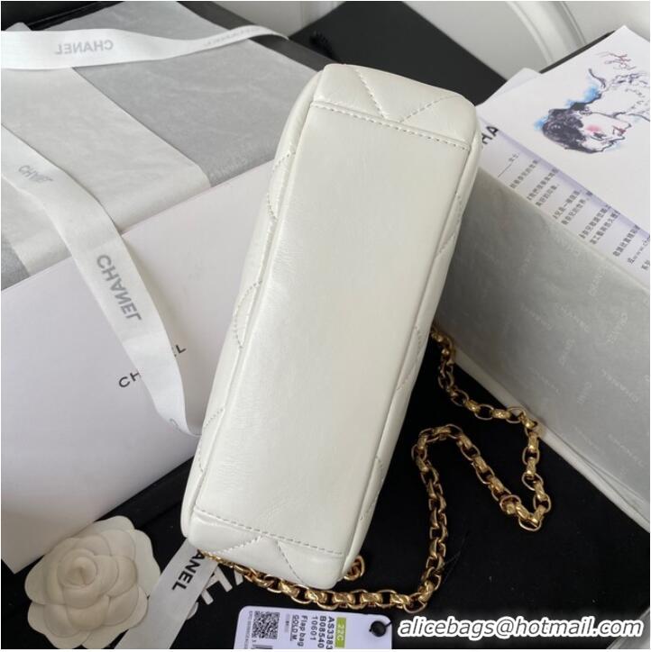 Well Crafted Chanel MINI CAMERA CASE AS3383 white