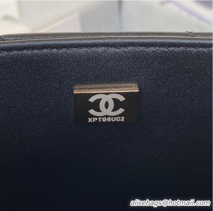 Unique Style Chanel small FLAP BAG Lambskin & Gold-Tone Metal AS3387 black