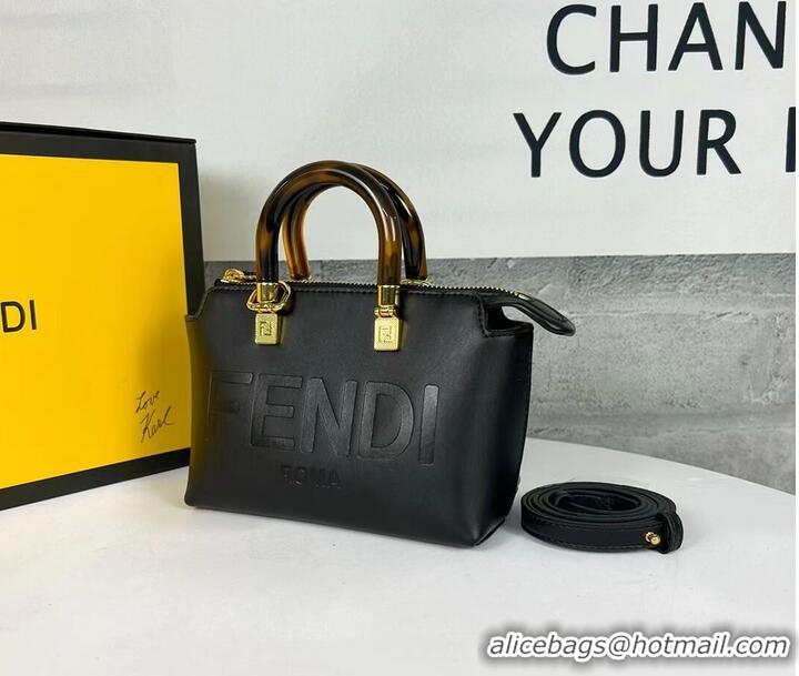 Promotional Fendi By The Way Mini Small leather Boston bag 8BS067A black