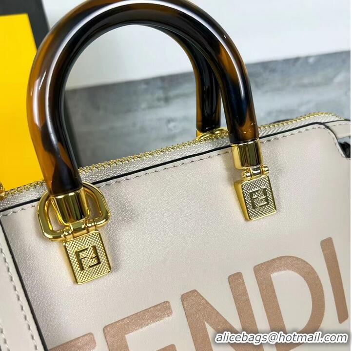 Top Grade Fendi By The Way Mini Small leather Boston bag 8BS067A dove gray