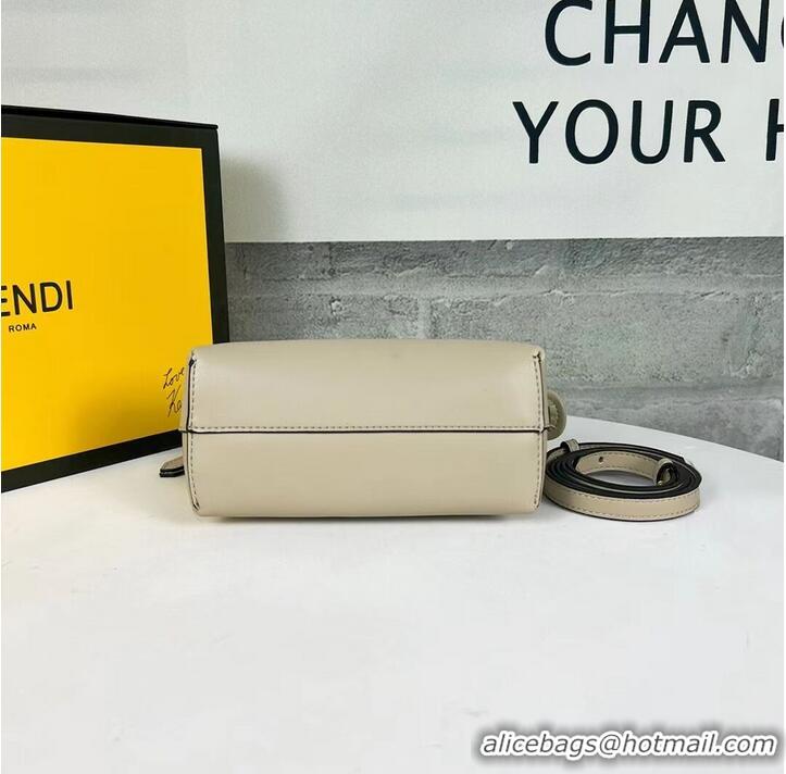 Top Grade Fendi By The Way Mini Small leather Boston bag 8BS067A dove gray