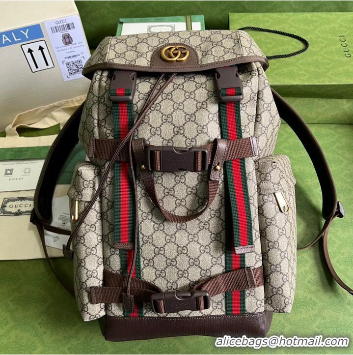 Luxury Discount Gucci Ophidia GG Supreme backpack 690999 Brown