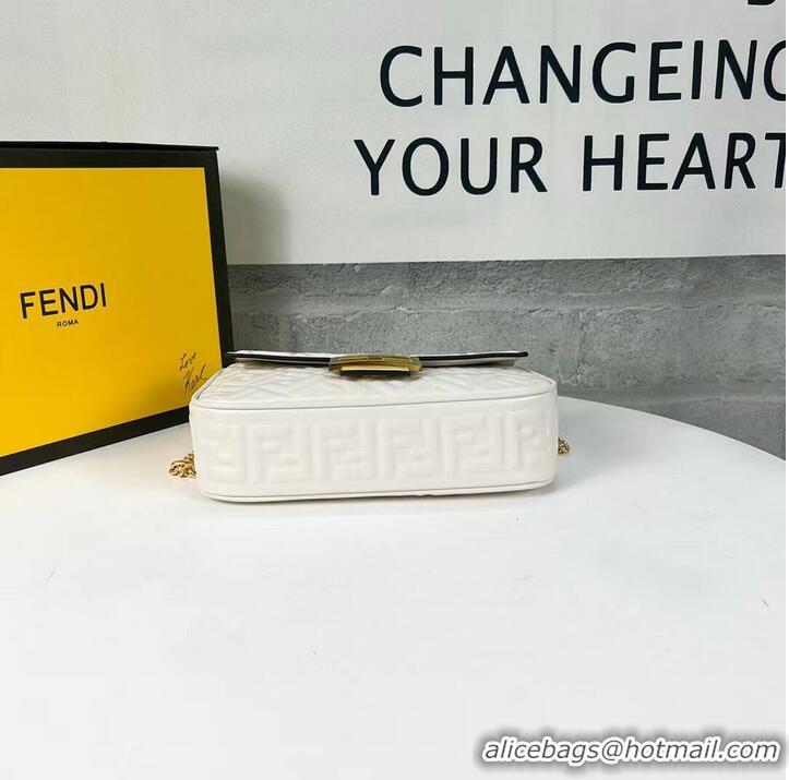 Grade Quality Fendi Baguette Beige nappa leather bag F0881 Beige