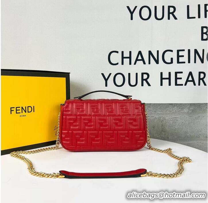 Promotional Fendi Baguette nappa leather bag F0881 Red