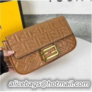 Traditional Specials Fendi Baguette nappa leather bag F0881 brown