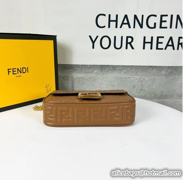 Traditional Specials Fendi Baguette nappa leather bag F0881 brown