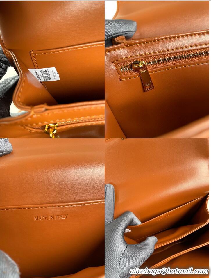 Best Product Celine TEEN TRIOMPHE BAG CALFSKIN MINERAL C8006 Brown