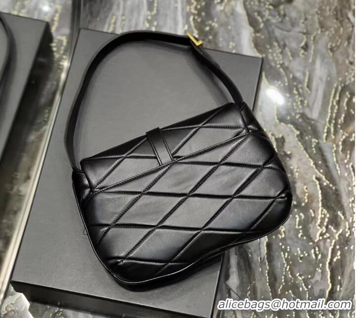 Top Quality SAINT LAURENT LE 57 HOBO BAG IN QUILTED LAMBSKIN 698567 black