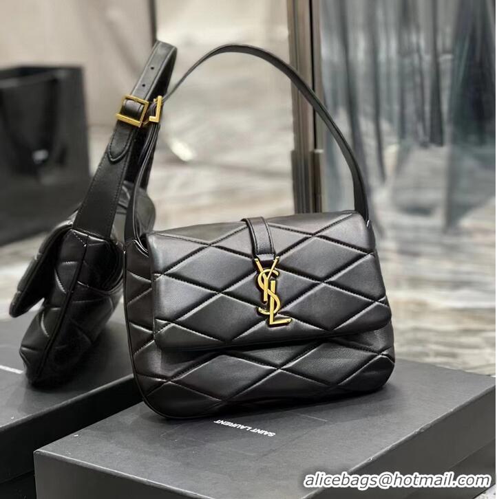 Top Quality SAINT LAURENT LE 57 HOBO BAG IN QUILTED LAMBSKIN 698567 black