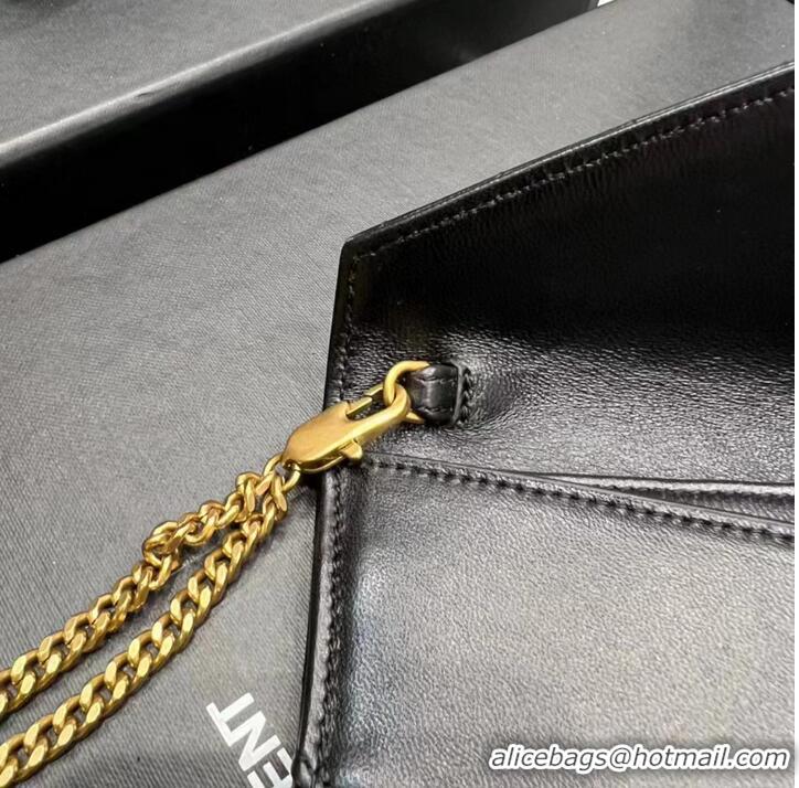 Cheapest SAINT LAURENT GABY DOUBLE-FLAP CHAIN POUCH IN LAMBSKIN 6855961 black