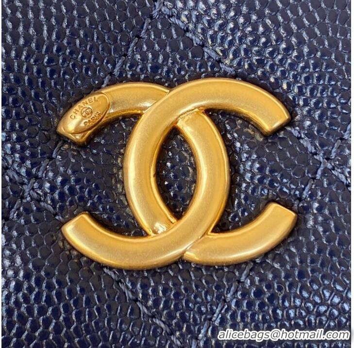 Promotional CHANEL CLUTCH WITH CHAIN AP2857 Navy Blue