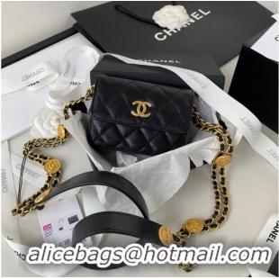 Top Quality CHANEL CLUTCH WITH CHAIN AP2857 black