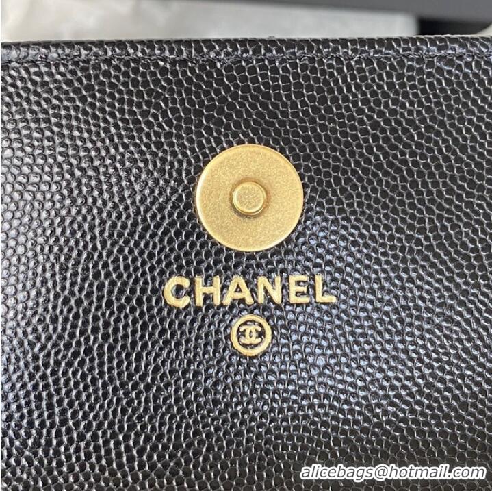 Top Quality CHANEL CLUTCH WITH CHAIN AP2857 black