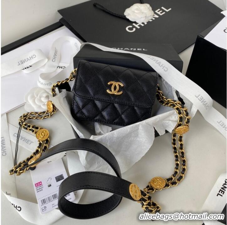 Top Quality CHANEL CLUTCH WITH CHAIN AP2857 black