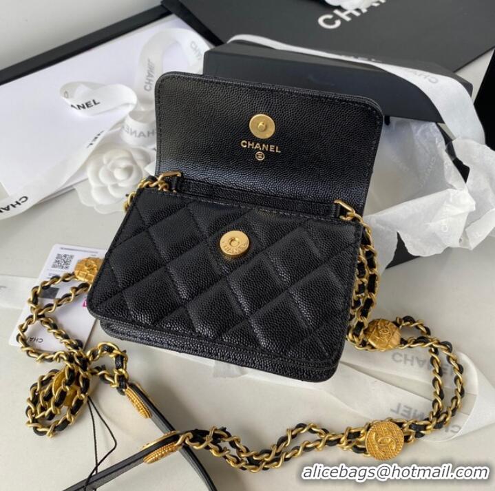 Top Quality CHANEL CLUTCH WITH CHAIN AP2857 black