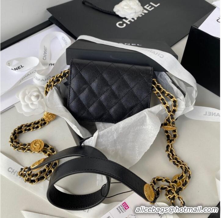 Top Quality CHANEL CLUTCH WITH CHAIN AP2857 black