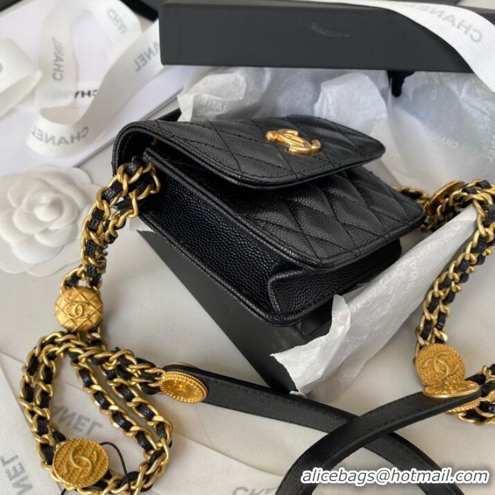 Top Quality CHANEL CLUTCH WITH CHAIN AP2857 black